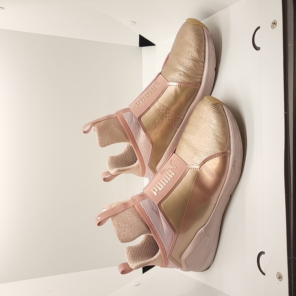 Rose Gold Puma Sneakers (Used)